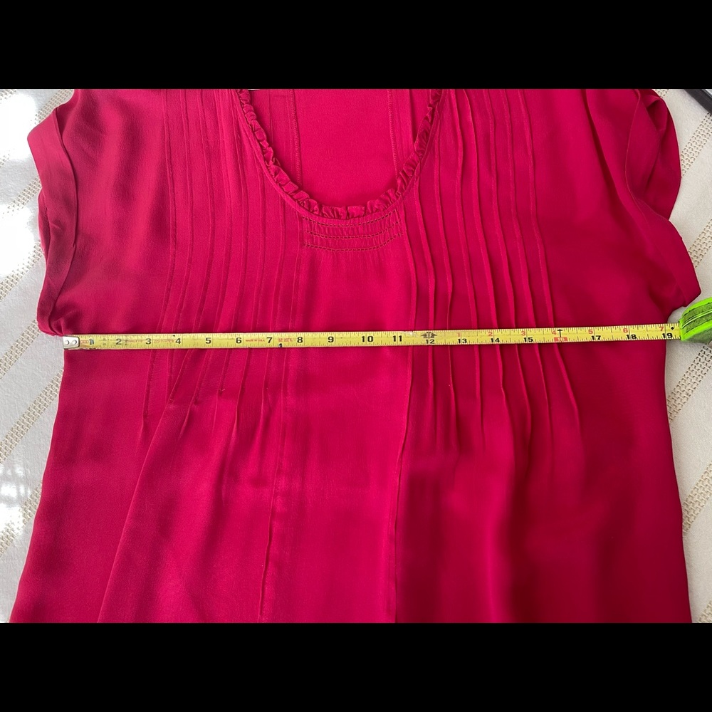 Anthropology Tunic, Size 4, Raspberry Color - image 2